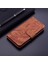 Infinix Hot 50I / Smart 9 Kahverengi Için Kaplan Kabartmalı Deri Kılıf (Yurt Dışından) 2
