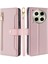 Tecno Camon 30 Pembe Için Çapraz Fermuarlı Cüzdan Kılıf (Yurt Dışından) 1
