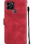 Infinix Smart 6 Kırmızı Deri Telefon Kılıfı (Yurt Dışından) 3