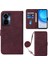 Tecno Camon 19 Pro 5g Şarap Kırmızısı Için Crossbody Deri Kılıf (Yurt Dışından) 1