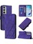Samsung Galaxy M35 Mor Için Crossbody Deri Kılıf (Yurt Dışından) 1