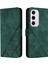 Samsung Galaxy S24 Fe 5g Mavi Için Crossbody Deri Kılıf (Yurt Dışından) 3