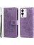 Infinix Note 12 / G96 Açık Mor Için 7 Yapraklı Çiçek Deri Kılıf (Yurt Dışından) 1