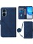 Tecno Camon 19 Neo Mavi Için Crossbody Deri Kılıf (Yurt Dışından) 1