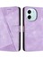 Tecno Spark 30 5g Mor Için Dream Üçgen Deri Kılıf (Yurt Dışından) 1