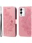 Infinix Note 12 / G96 Pembe Altın Için 7 Yapraklı Çiçek Deri Kılıf (Yurt Dışından) 1
