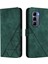 Infinix Hot 50 Pro+ 4g Koyu Yeşil Için Crossbody Deri Kılıf (Yurt Dışından) 4