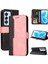 Tecno Camon 18 Pembe Için Pu Deri Kılıf (Yurt Dışından) 1