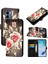 Infinix Hot 50 Pro+ 4g Roses Için Deri Telefon Kılıfı Boyama Siyah (Yurt Dışından) 1