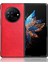 Tecno Phantom V Fold Kırmızı Için Litchi Texture Telefon Kılıfı (Yurt Dışından) 4