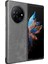 Tecno Phantom V Fold Gri Için Litchi Texture Telefon Kılıfı (Yurt Dışından) 3