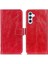 Samsung Galaxy A16 5g Kırmızı Crazy Horse Texture Pu Kılıf (Yurt Dışından) 1