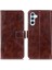 Samsung Galaxy A16 5g Kırmızı Crazy Horse Texture Pu Kılıf (Yurt Dışından) 5