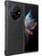 Tecno Phantom V Fold Siyah Için Litchi Texture Telefon Kılıfı (Yurt Dışından) 3
