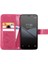 Tecno Pop 3 Macenta Için Dört Yapraklı Yonca Cep Telefonu Kılıfı Kart Yuvası ve Cüzdan (Yurt Dışından) 3