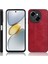 Tecno Spark Go 1 Kırmızı Için Inek Desenli Dikiş Telefon Kılıfı (Yurt Dışından) 1
