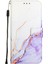 Infinix Hot 11S Nfc X6812B Beyaz Mor LS006 Için Mermer Kılıf (Yurt Dışından) 2