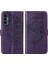 Tecno Pova 3/le7 Koyu Mor Için Kabartmalı Pu Kılıf (Yurt Dışından) 2