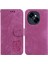 Tecno Spark Go 1 / Pop 9 Pro Için Tiger Deri Kılıf Gül Kırmızı (Yurt Dışından) 1