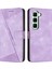 Infinix Hot 50 Pro+ 4g Mor Için Dream Üçgen Deri Kılıf (Yurt Dışından) 1