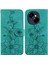 Tecno Spark Go 1 / Pop 9 Pro Yeşil Için Kabartmalı Pu Kılıf (Yurt Dışından) 1