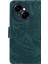 Tecno Spark Go 1 / Pop 9 Pro Yeşil Için Kaplan Kabartmalı Deri Kılıf (Yurt Dışından) 4