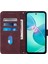 Infinix Hot 12 Play / 12 Play Nfc Şarap Kırmızısı Için Crossbody Deri Kılıf (Yurt Dışından) 3