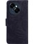 Tecno Spark Go 1 / Pop 9 Pro Siyah Için Kaplan Kabartmalı Deri Kılıf (Yurt Dışından) 4