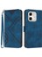 Infinix Hot 50I / Smart 9 Kraliyet Mavisi Için Çizgi Desenli Pu Kılıf (Yurt Dışından) 1