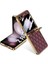 Samsung Galaxy Z Flip5 Kırmızı Için Gkk Ectroplating Deri Kılıf (Yurt Dışından) 1