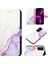 Infinix x Neo X6810 Beyaz Mor LS006 Için Mermer Kılıf (Yurt Dışından) 1