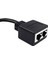 2'si 1 Arada RJ45 Ayırıcı Lan Ethernet Ağ RJ45 Konnektör Genişletici Adaptör Kablosu 1 Erkek - 2 Dişi (25 Cm) (Yurt Dışından) 3