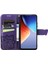 Tecno Camon 19 Koyu Mor Için Aşk Çiçeği Deri Kılıf (Yurt Dışından) 3