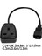 IEC320 C14 - Ingiltere BS1363A Çıkış Soketi, Iec C14 Erkek Fiş - Ingiltere 3pin Dişi Soket Güç Adaptörü Kablosu Pdu Ups Için (0.3 M) (Yurt Dışından) 3