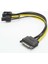 15PIN Sata Erkek - 8pin(6+2) Pcı-E Güç Kaynağı Kablosu Sata Kablosu 15-Pin - 8 Pin Kablo 18AWG Tel Grafik Kartı Için (1 Adet) (Yurt Dışından) 2