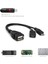 2'li Paket Mikro-Otg Kablo Adaptörü, 2'si 1 Arada Güçlendirilmiş Mikro-Usb'den USB Adaptörü (Otg Kablosu + Güç Kablosu) Akış Çubukları Vb. Için (Yurt Dışından) 4