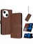 Tecno Spark Go 1 Kahverengi Için Buzağı Dokulu Deri Kılıf (Yurt Dışından) 1