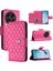 Tecno Camon 30 Premier 5g Rose Red Için Eşkenar Dokulu Pu Kılıf (Yurt Dışından) 1