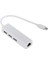 Tip Usb2.0 100GBE Ağ Kartı Hub Lan RJ45 Ethernet Ağ Adaptörü 3 Bağlantı Noktalı USB 2.0 (Yurt Dışından) 5