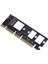 M.2 Nvme Ssd'den Pcı-E 3.0X16/X8/X4 Masaüstü SSD Adaptör Kartı Desteği 2230 2242 2260 2280 Boyutu Sabit Disk Genişletme Kartı (Yurt Dışından) 1
