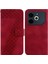 Tecno Pova 6 Neo Kırmızı Için Yedi Şekilli Pu Kılıf (Yurt Dışından) 1
