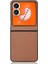 Infinix Zero Flip Brown Için Pu Deri Pc Telefon Kılıfı (Yurt Dışından) 3