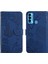 Tecno Camon 18I Mavi Için HT03 Deri Kılıf (Yurt Dışından) 1