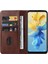 Infinix Hot 11 2022 Kahverengi Için Deri Kılıf (Yurt Dışından) 3