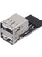9pin 2 Port USB Adaptör Konnektörü Pc Dahili Anakart 9pin Usb2.0 Tip A Dişi Dönüştürücü Masaüstü Bilgisayar Için (Yurt Dışından) 1