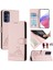 Samsung Galaxy A16 5g Pembe Için Kedi Sıçan Kabartmalı Rfıd Pu Kılıf (Yurt Dışından) 1