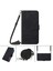 Tecno Spark Go 2021 Siyah Için Crossbody Deri Kılıf (Yurt Dışından) 1