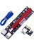 1 Adet VER103D 3ın1 Güç Pcı-E Yükseltici Kart LED 4pin 6pin Sata 15PIN Pcıe 1x Ila 16X 60CM Uzatma Kablosu Bitcoin Madenci Için (Yurt Dışından) 1