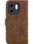 Infinix Hot 50I / Smart 9 Kahverengi Için Kabartmalı Deri Kılıf (Yurt Dışından) 4