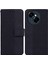 Tecno Spark Go 1 / Pop 9 Pro Siyah Için Kabartmalı Deri Kılıf (Yurt Dışından) 1